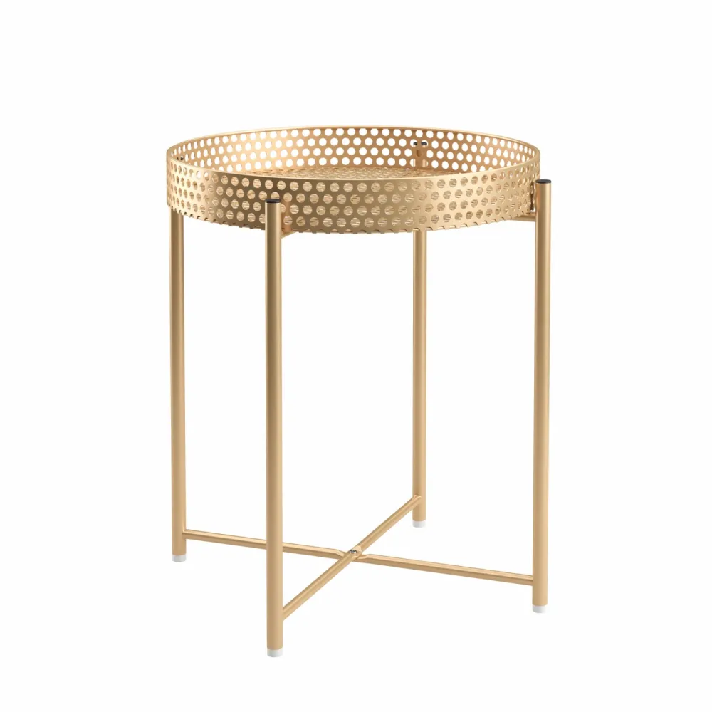 Beistelltisch RIMMA rund 43 x 47 cm gold