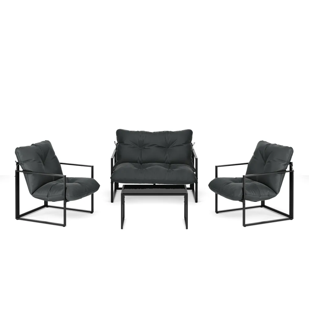 Lounge EDEM anthrazit/schwarz