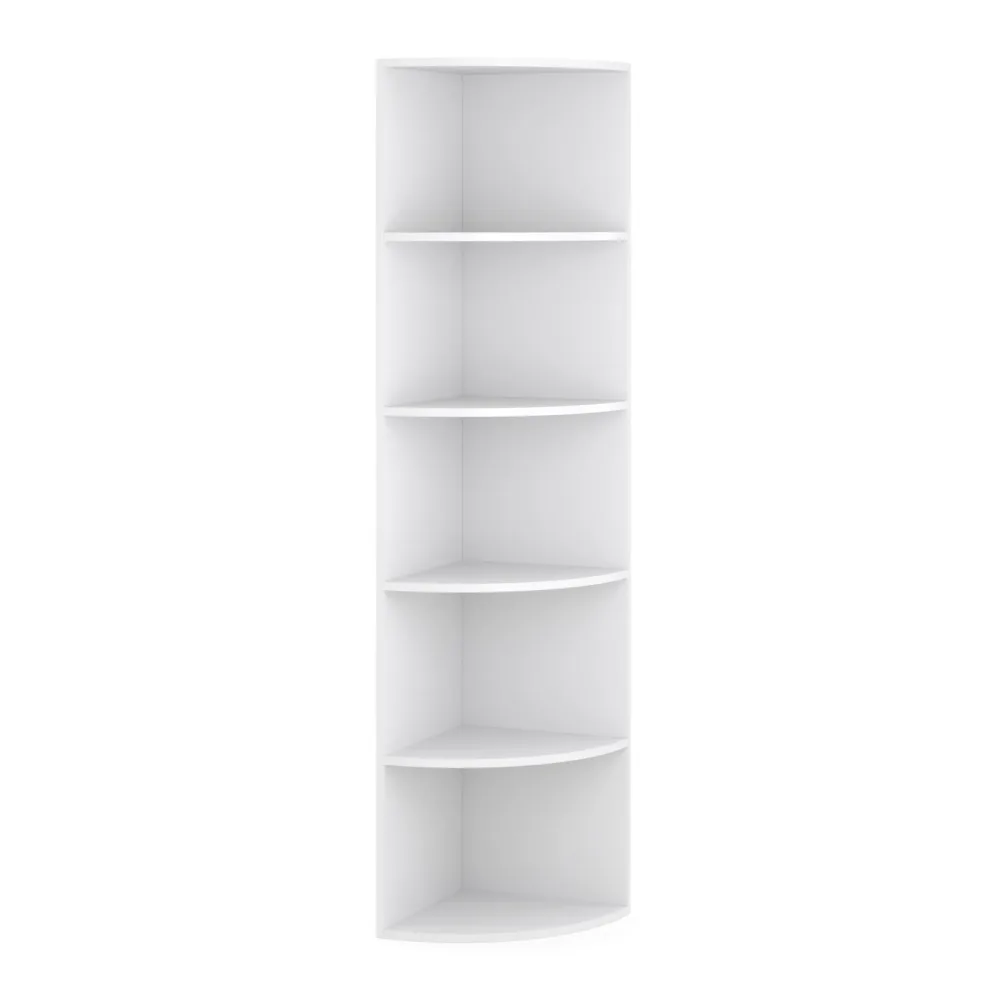 Eckregal mit 6 Ebenen MARKUS 40 x 180 cm weiss