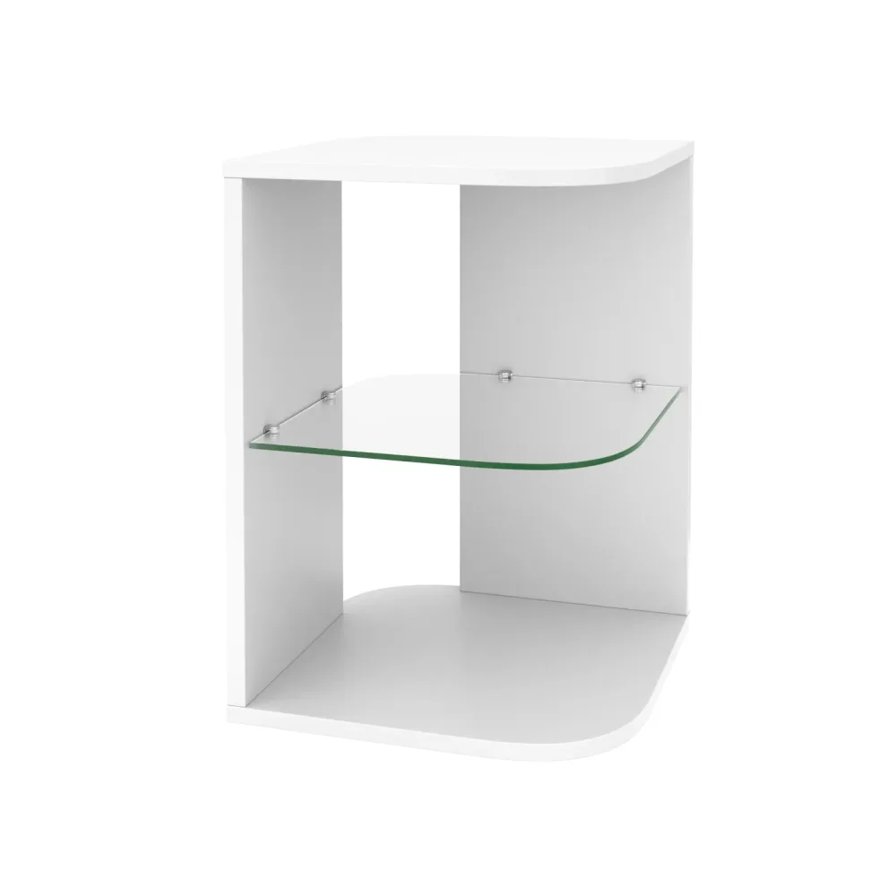 Beistelltisch MORTEN 40 x 40 x 56 cm weiss