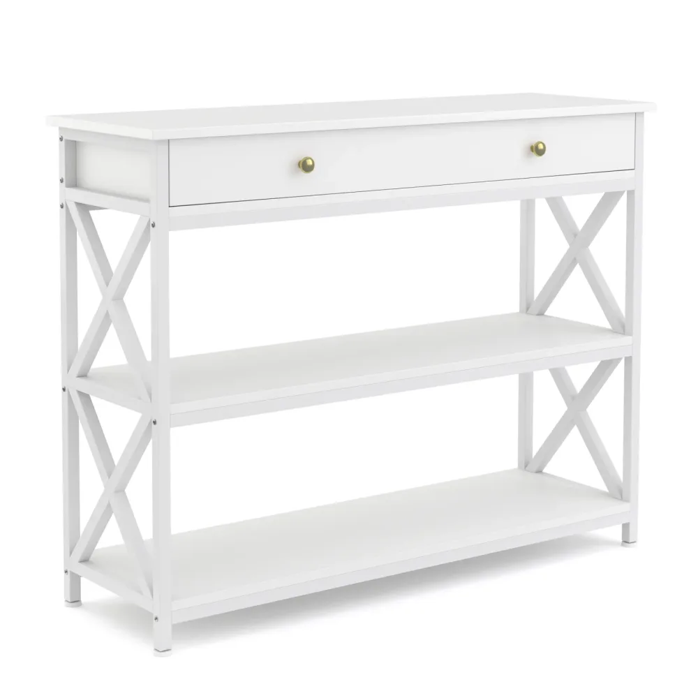 Konsolentisch EDMAR 100 x 80 cm weiss