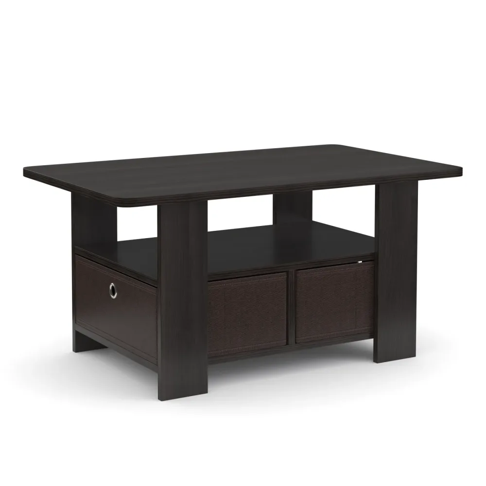 Beistelltisch BERNARDO 80 x 49 x 40 cm dunkelbraun