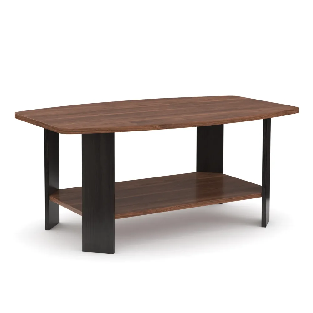 Beistelltisch DONATO 90 x 55 x 40 cm braun/schwarz