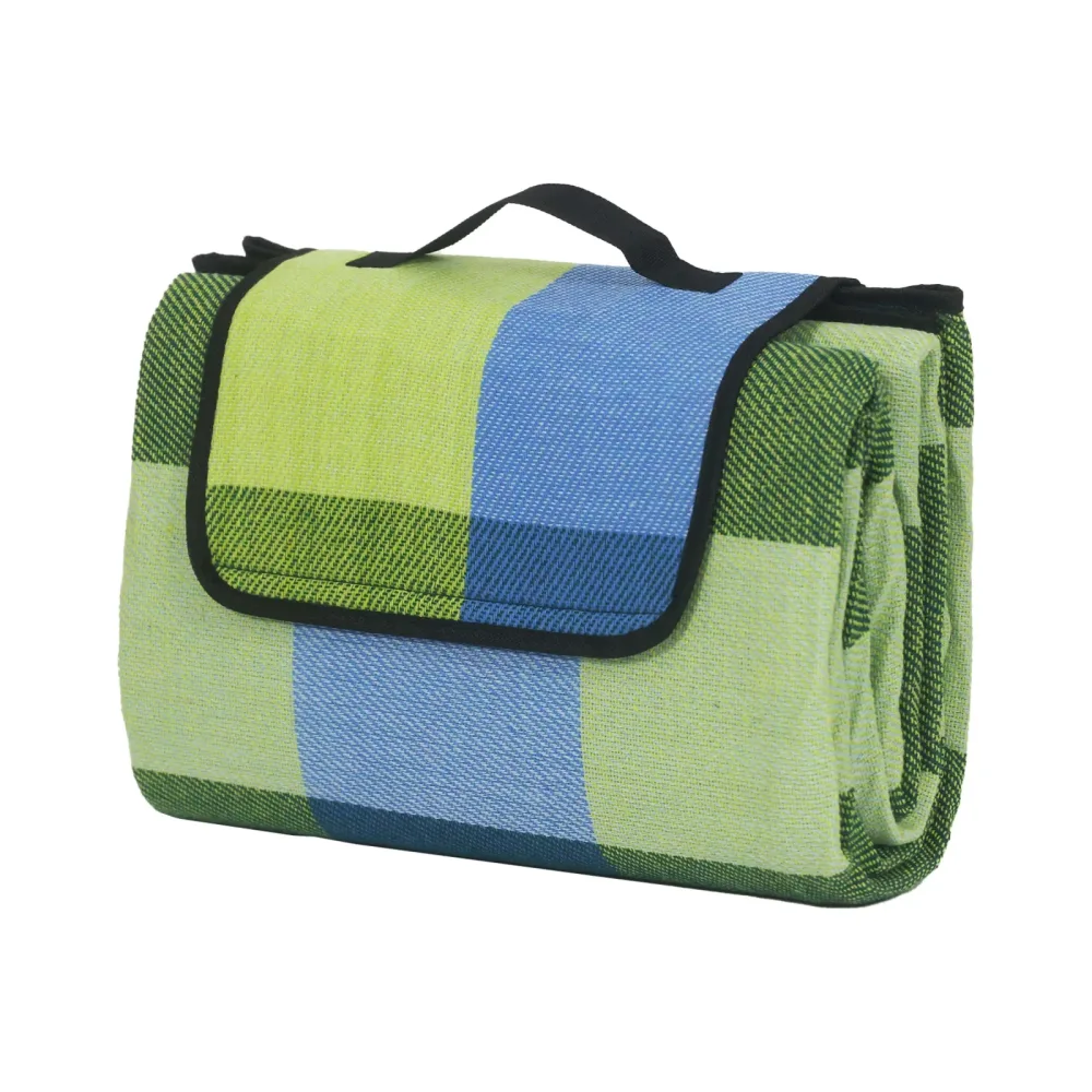 Picknickdecke 200 x 150 cm grün/blau