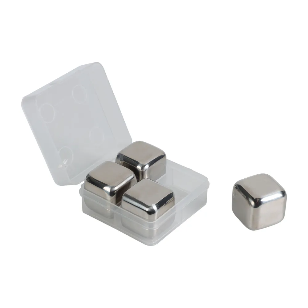 Eiswürfel aus Edelstahl 4er Set
