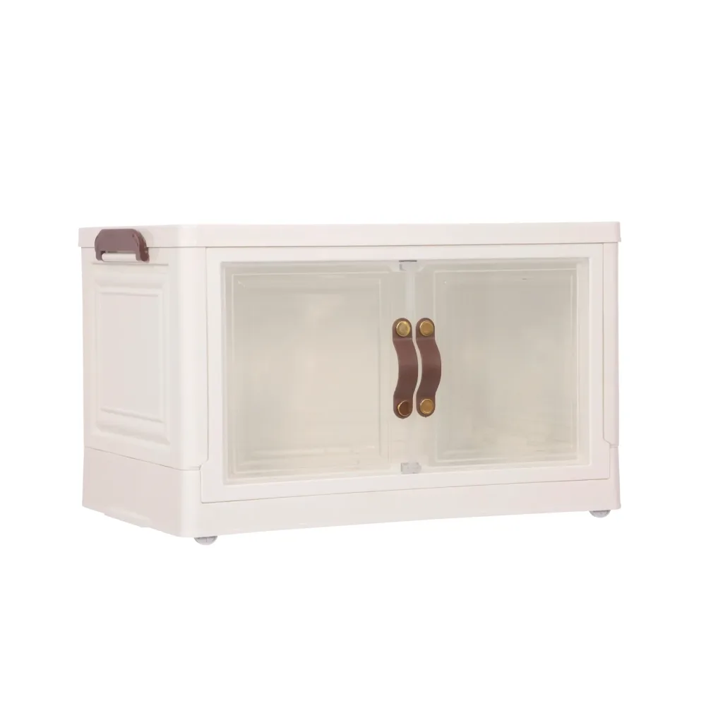 Aufbewahrungsbox faltbar 48 x 30 x 29 cm beige