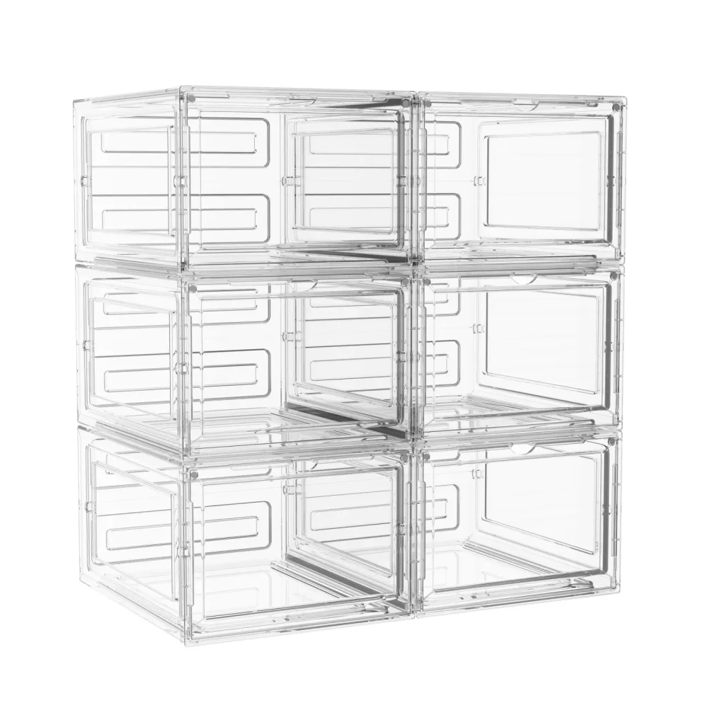 Aufbewahrungsbox 34 x 27 x 19 cm 6er Set transparent