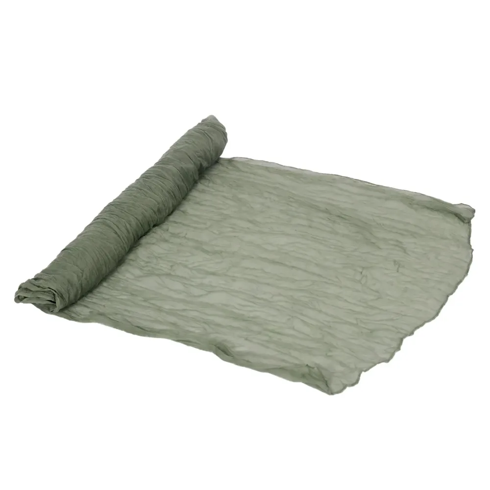 Tischläufer Chiffon 300 x 90 cm salbeigrün