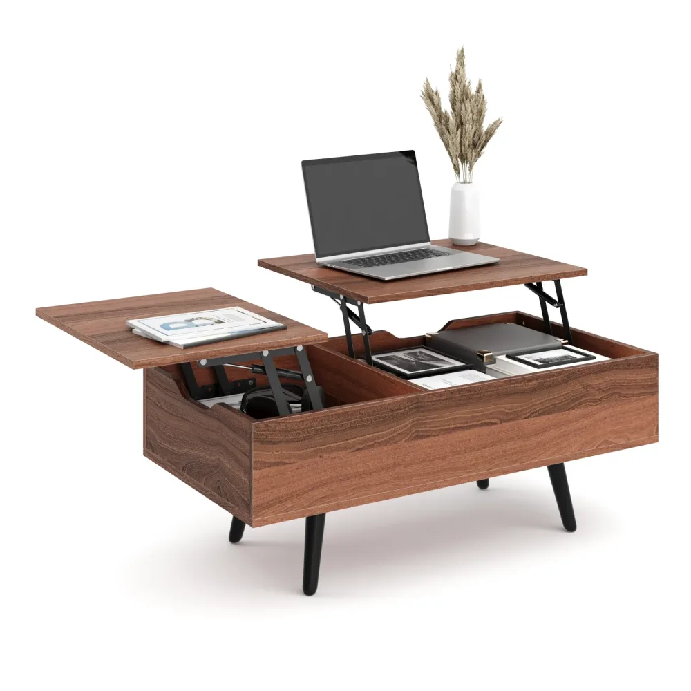 Beistelltisch PRISMA mit Stauraum 100 x 50 x 40 cm braun