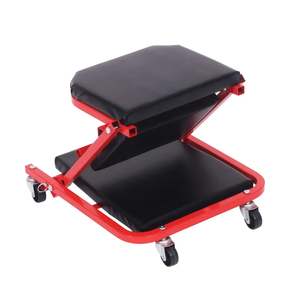 Werkstatthocker Montagerollbrett 2-in-1 schwarz