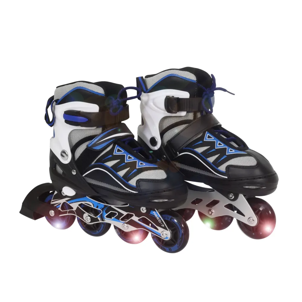 LED Inlineskates Grösse 35 - 38 verstellbar blau