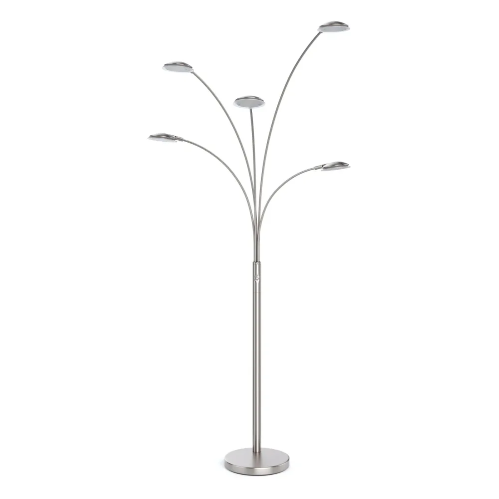 LED Stehlampe SPYRO dimmbar silber
