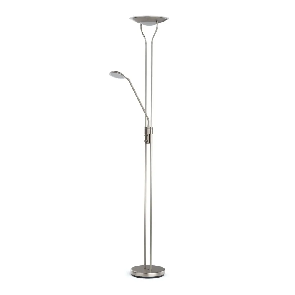 LED Stehlampe RESIL dimmbar silber