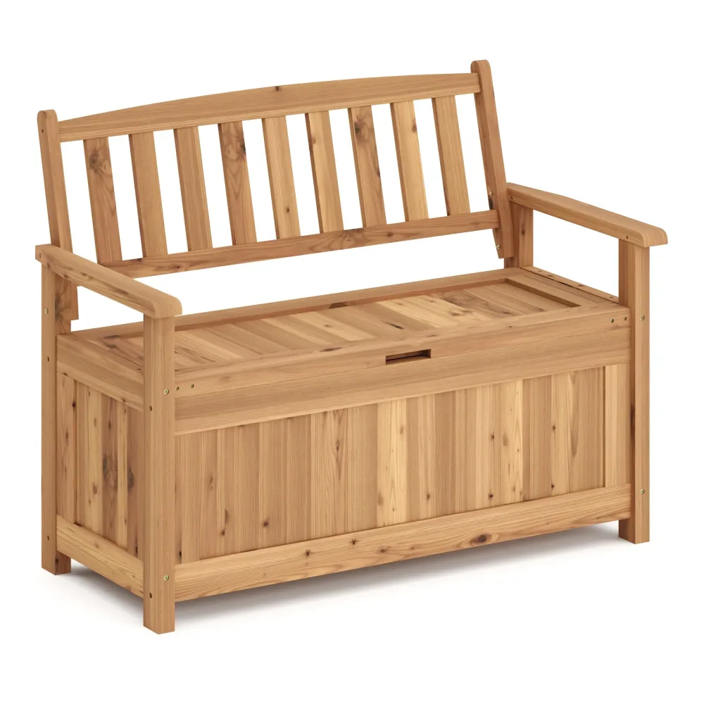 Truhenbank Holz ROSALIA 120 cm natur