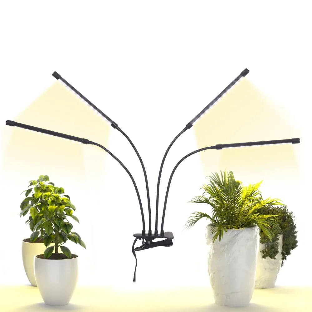 LED Pflanzenlampe 4-armig