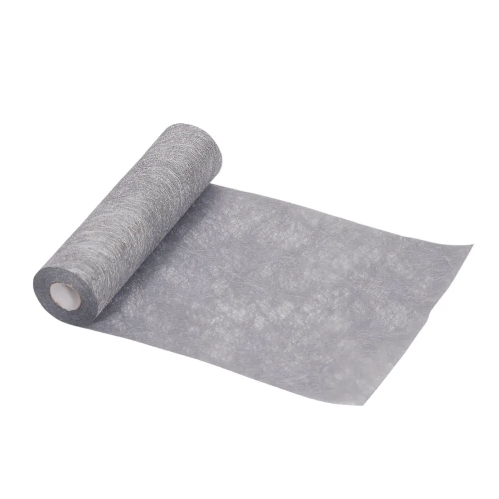 Tischläufer Vlies 23 cm x 25 m silber