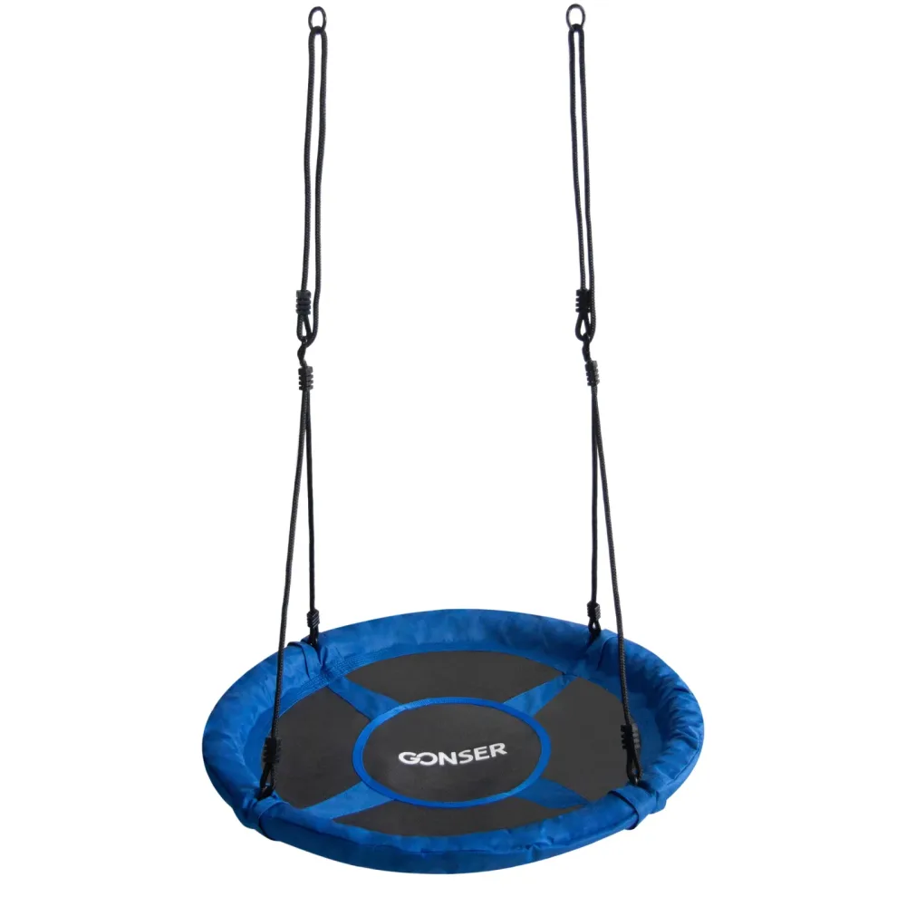 Nestschaukel 100 cm blau/schwarz