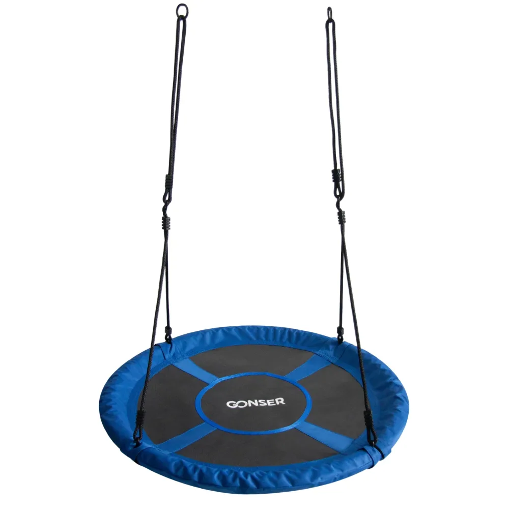 Nestschaukel 110 cm blau/schwarz