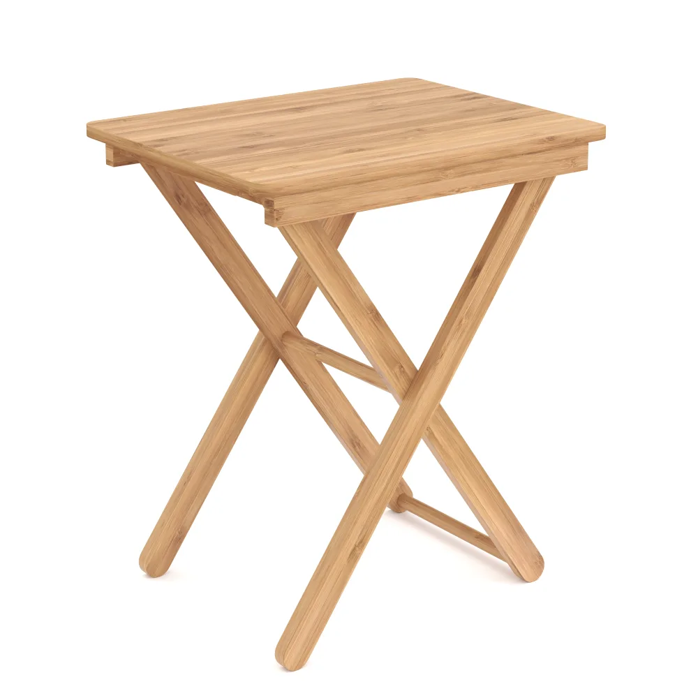 Beistelltisch Bambus KANDY klappbar 52 x 40 x 31 cm natur