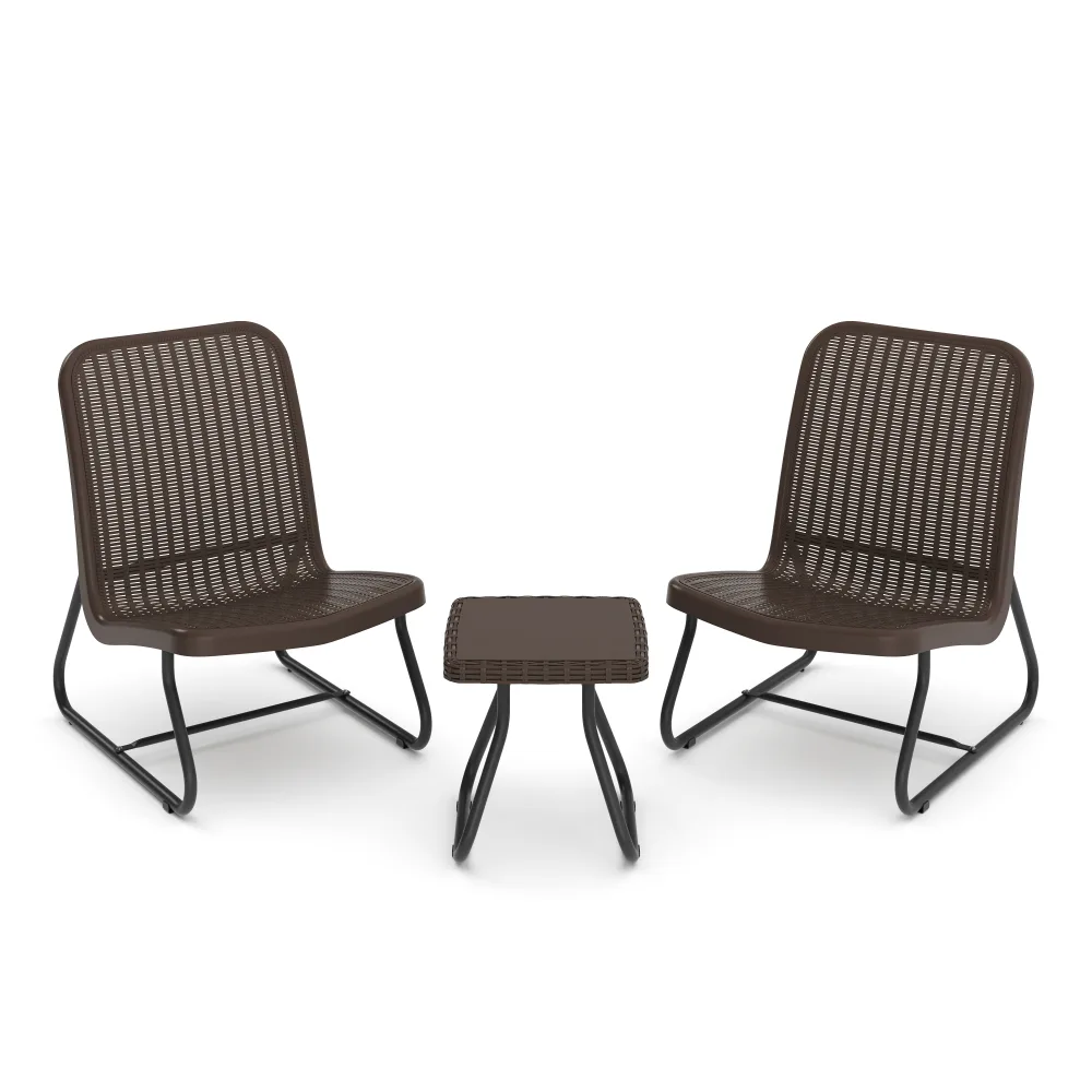 Gartenmöbel Set Rattan MERIVA braun