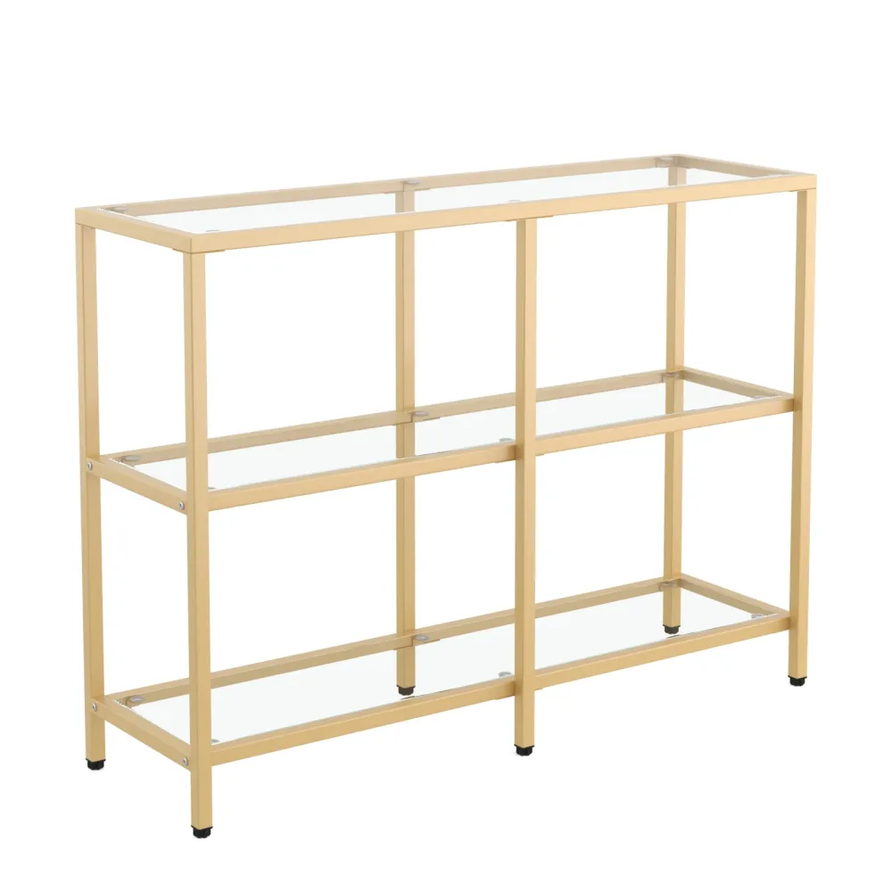 Konsolentisch Glas TYRO 100 x 73 cm gold
