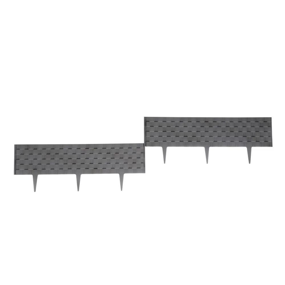 Rasenkante Rattanoptik anthrazit 50er Set