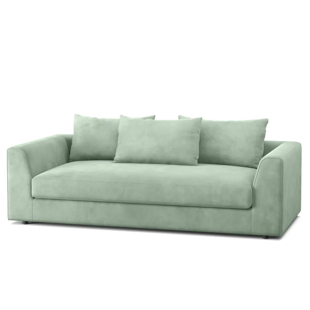 Bigsofa Samt ABBY hellgrün