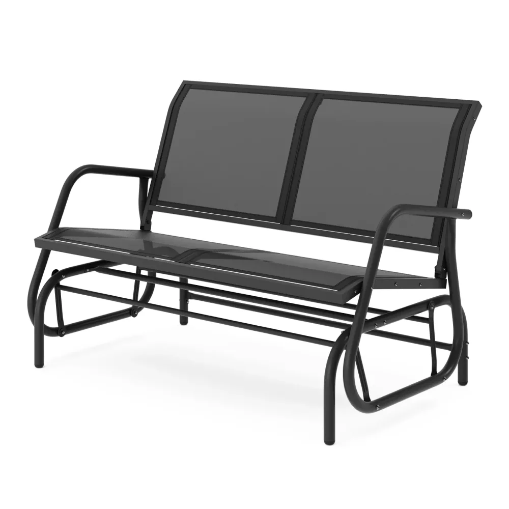 Gartenbank Schaukelbank PROMETEUS 120 cm schwarz