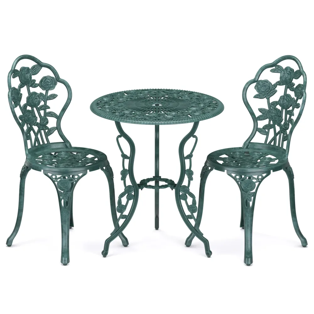 Bistroset CLEMATIS 3-teilig grün
