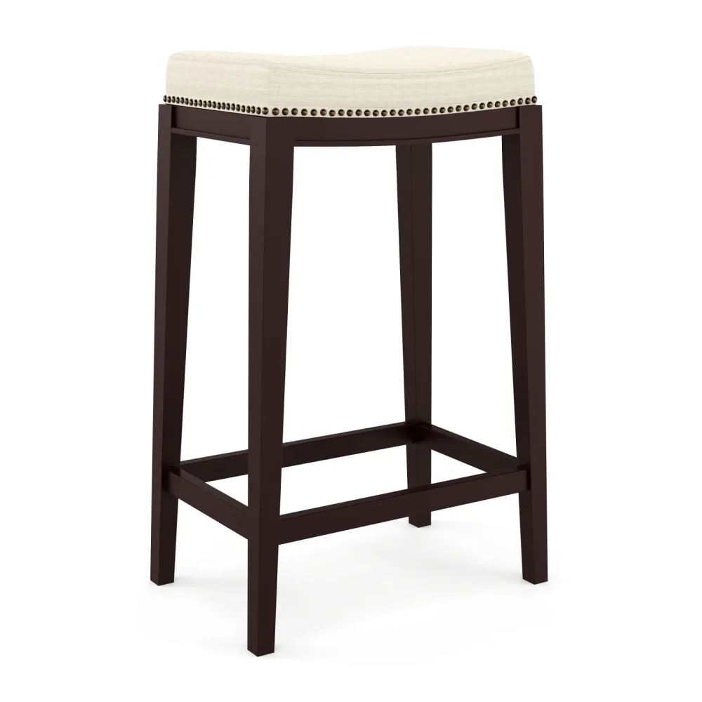 Barhocker ALONSO beige/dunkelbraun
