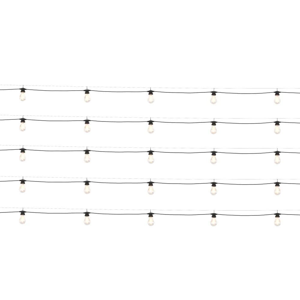 LED Lichterkette Outdoor mit 25 Glühbirnen 15 m