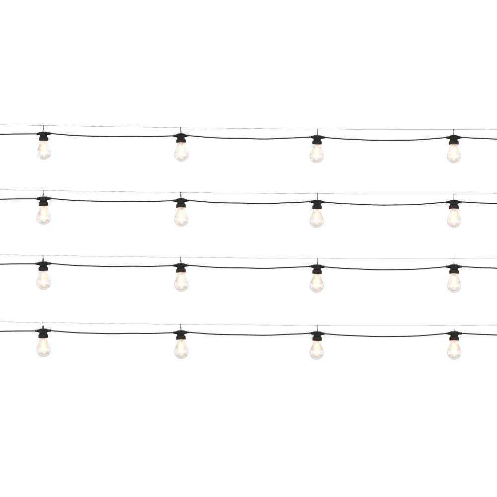 LED Lichterkette Outdoor mit 16 Glühbirnen 8 m