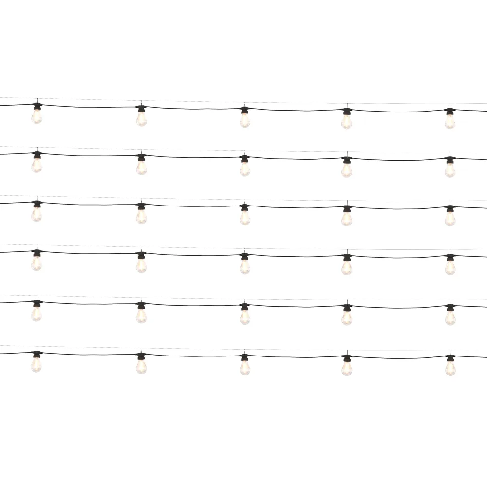 LED Lichterkette Outdoor mit 30 Glühbirnen 23 m