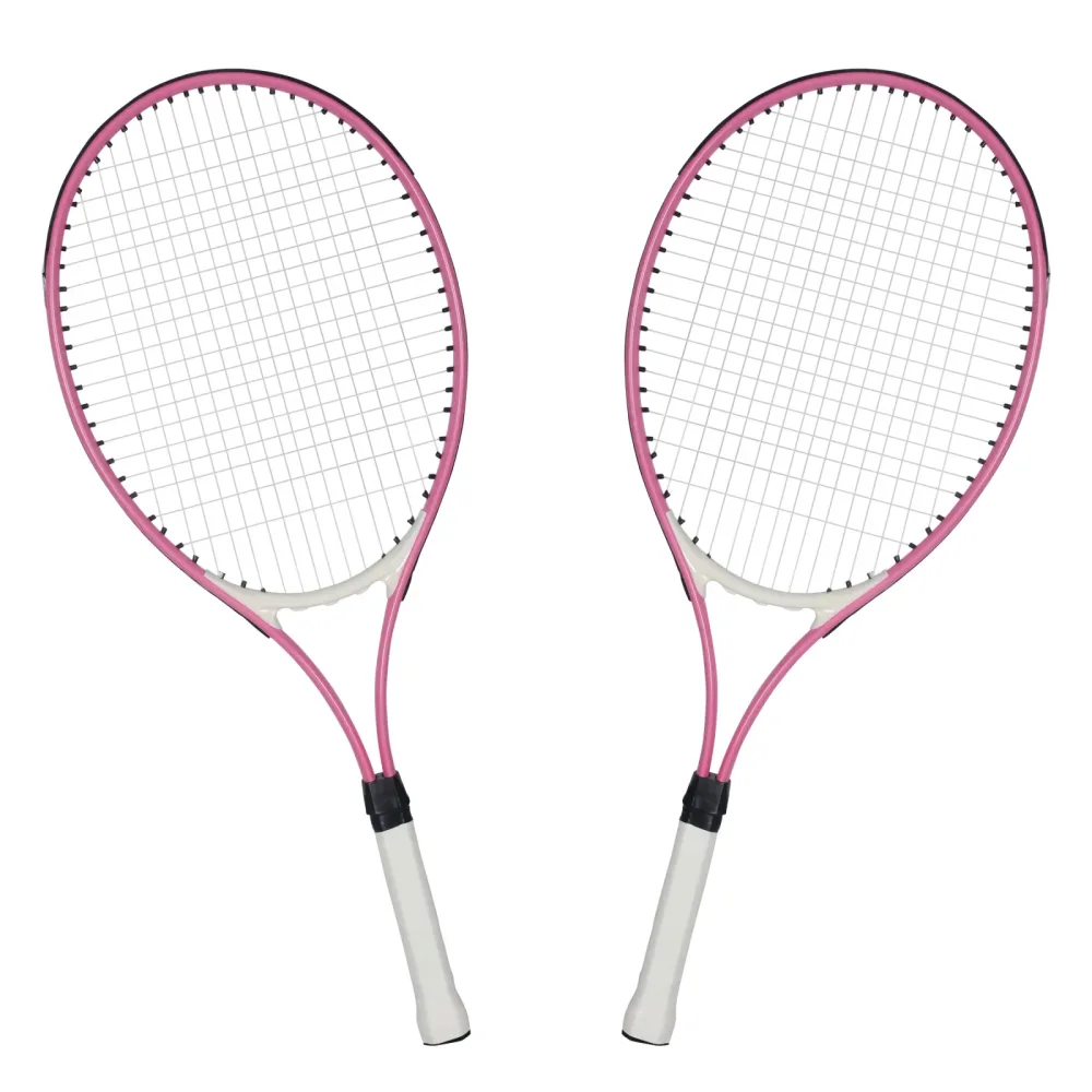 Tennisschläger 2er Set pink/weiss