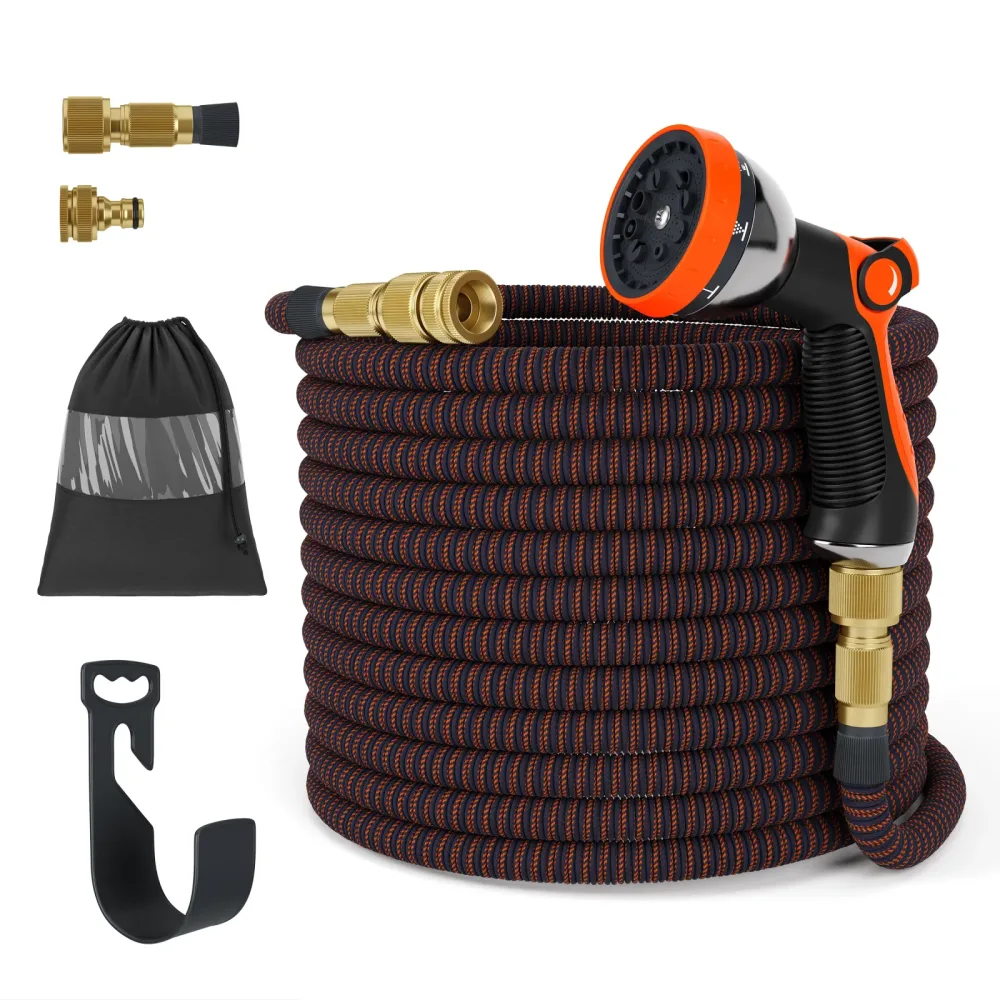 Flexi SUPER Premium Gartenschlauch 30 m schwarz/orange