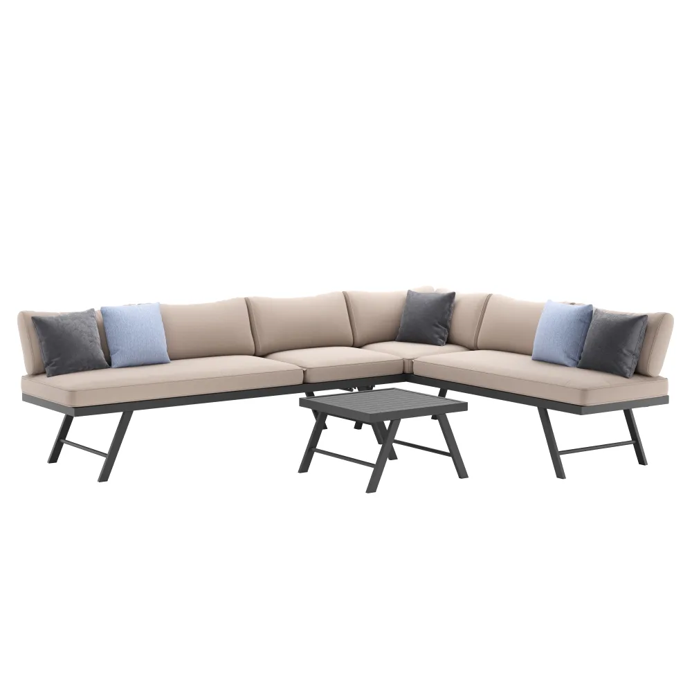 Lounge CALVI multifunktional beige/anthrazit