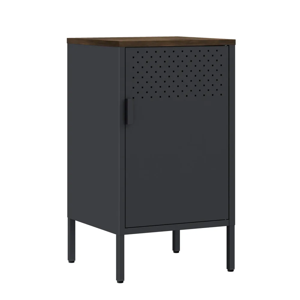 Nachttisch Metall AMET 40 x 76 cm schwarz