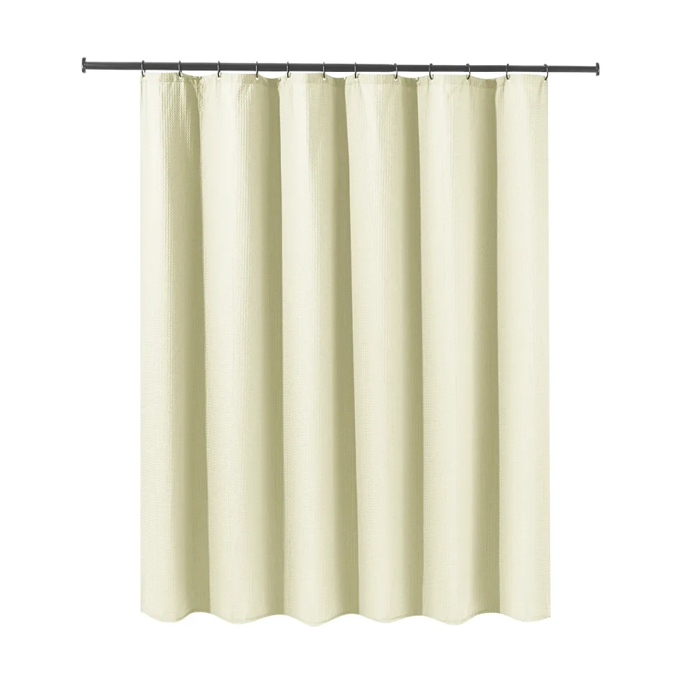 Duschvorhang 182 x 182 cm Waffel beige