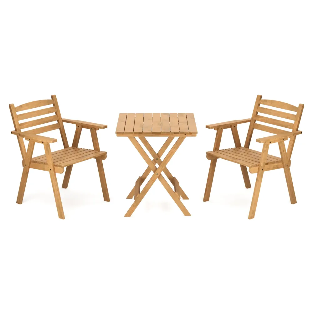 Bistroset Holz HUGO 3-teilig