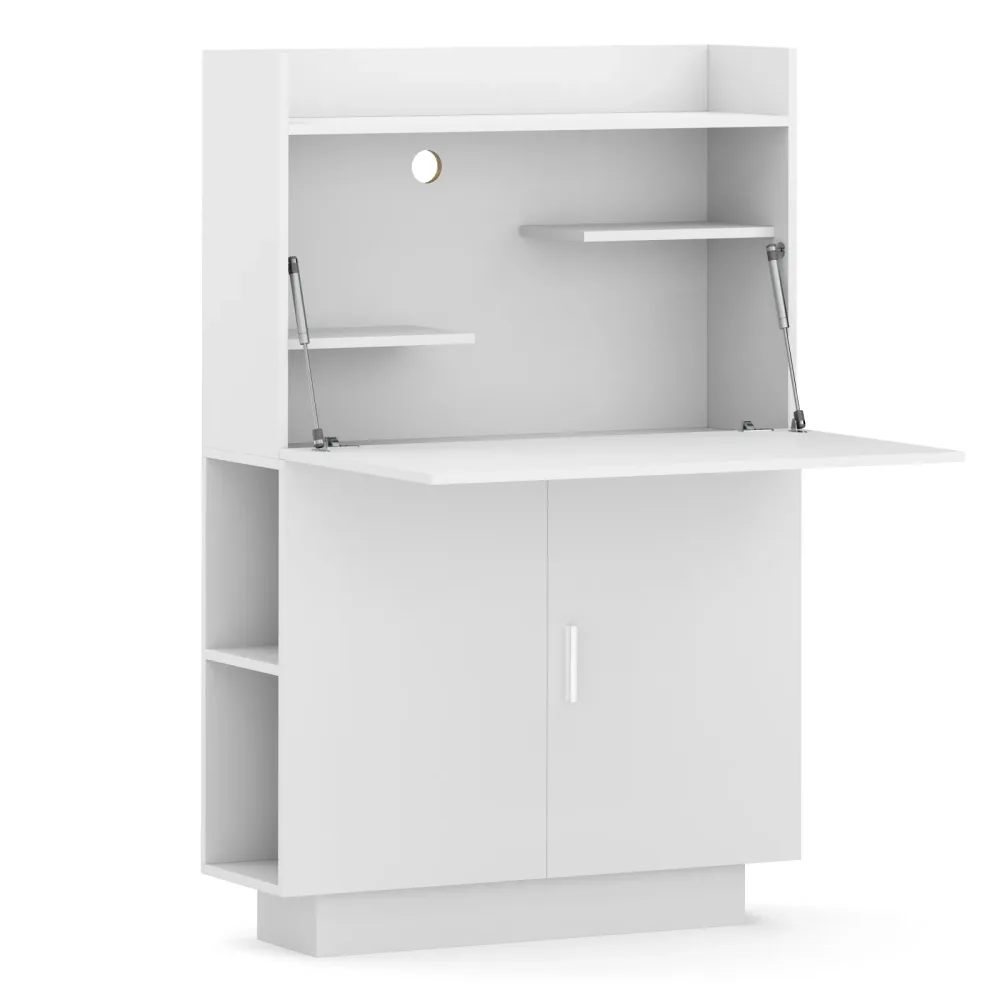 Schreibtisch Sekretär KAIRO 85 x 27 x 128 cm weiss