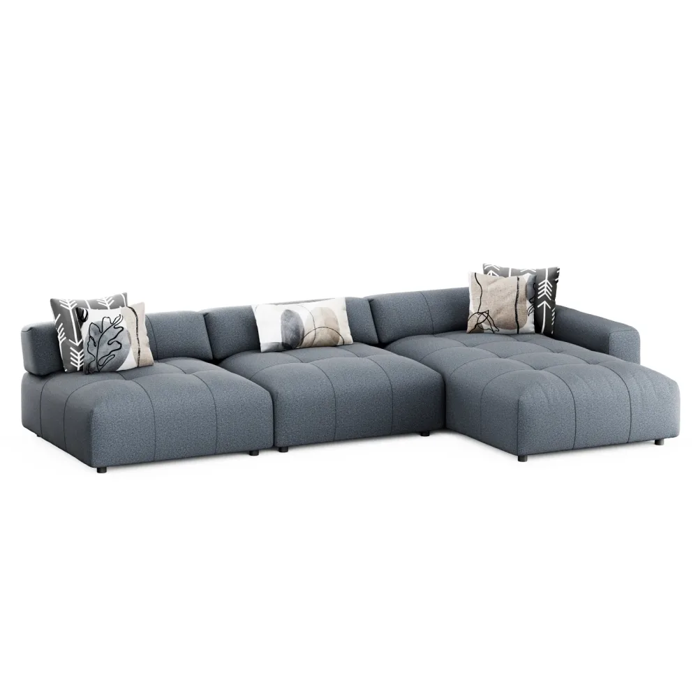 Ecksofa BONNIE rechts anthrazit
