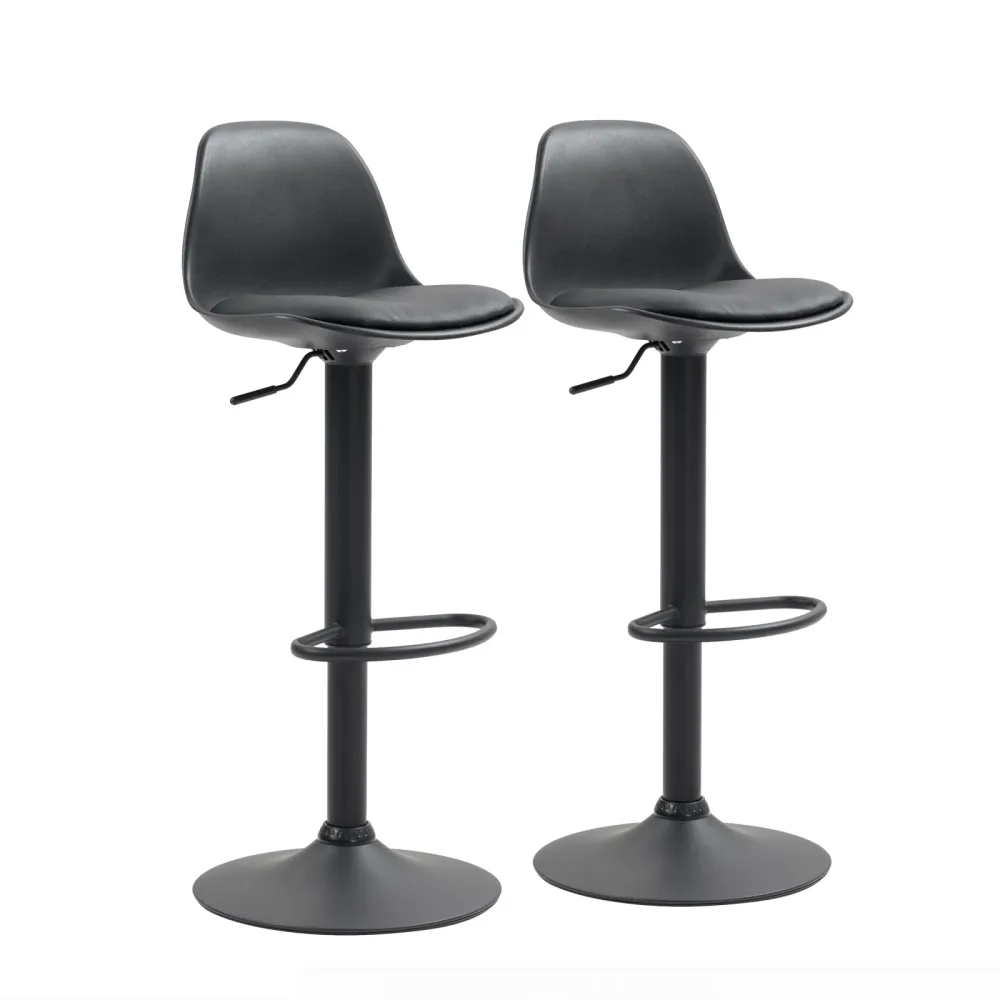 Barhocker JESSY 2er Set schwarz