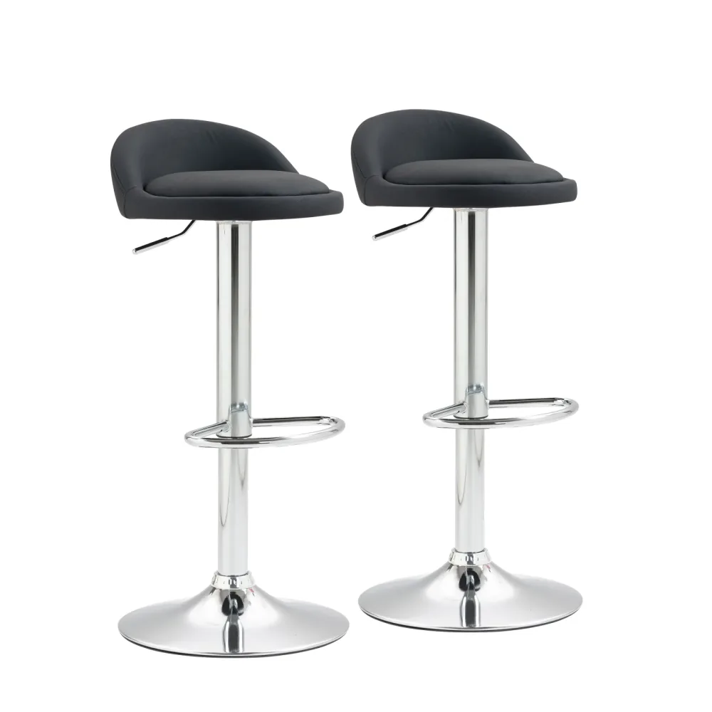 Barhocker LISA 2er Set schwarz