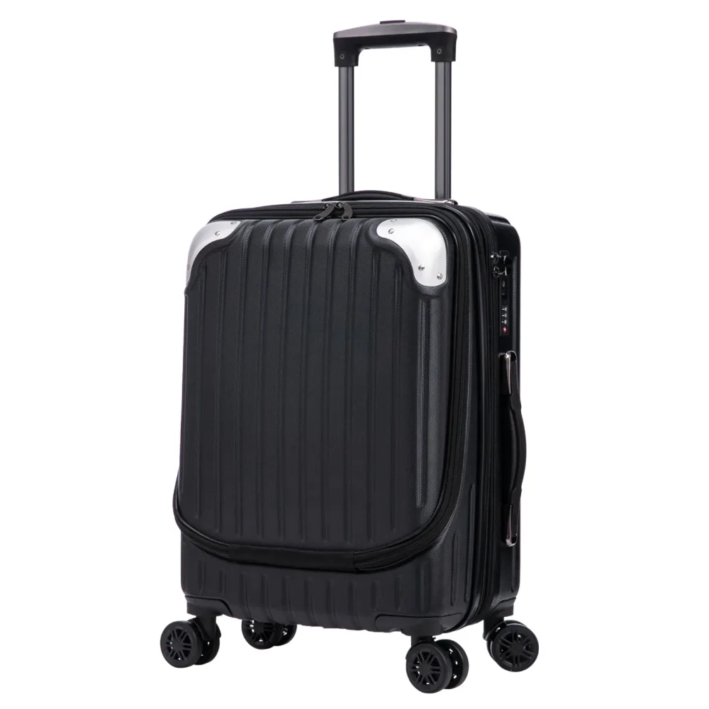 Reisekoffer Hartschalenkoffer mit Laptopfach LIMMA Grösse M schwarz