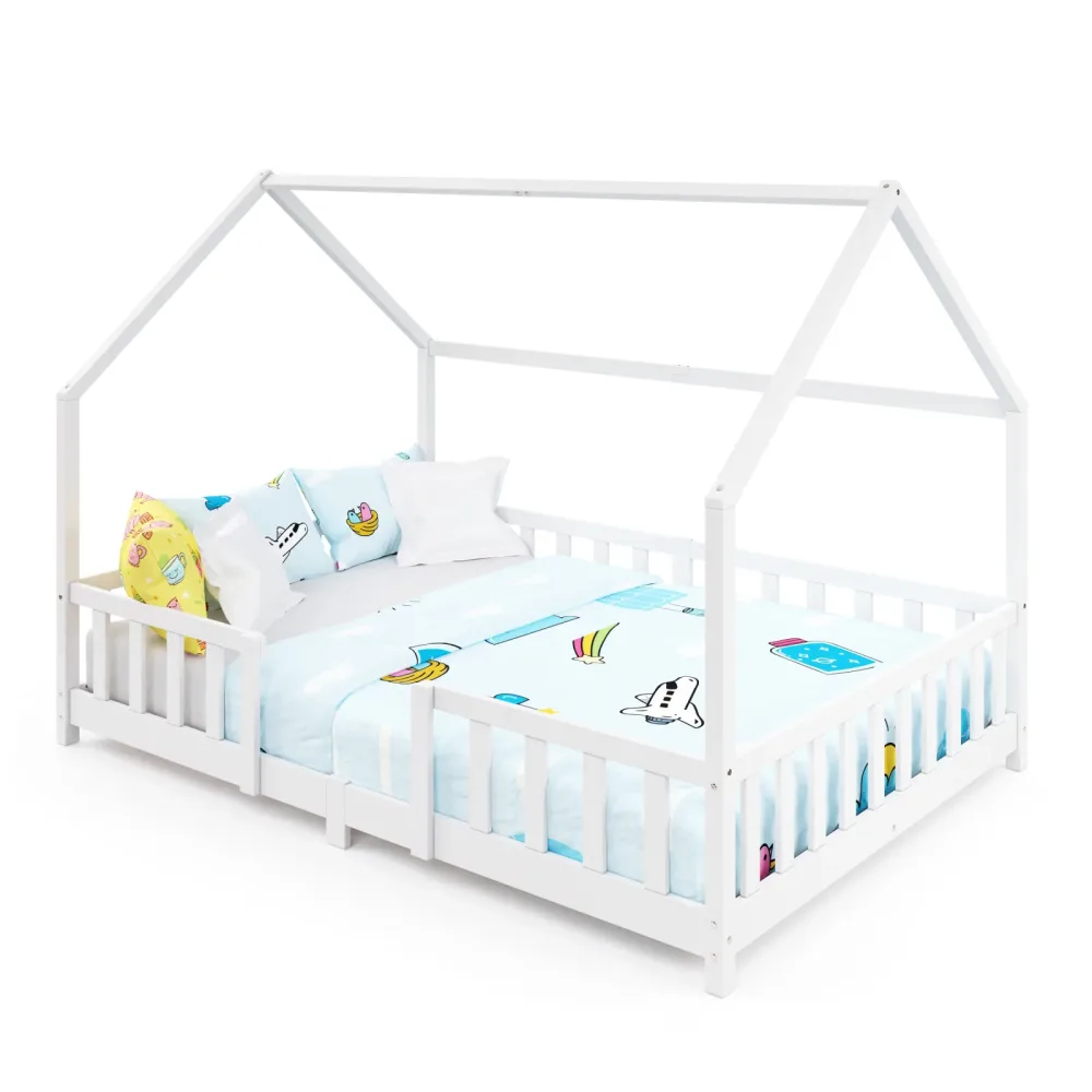 Kinderbett MAISON 140 x 200 cm weiss