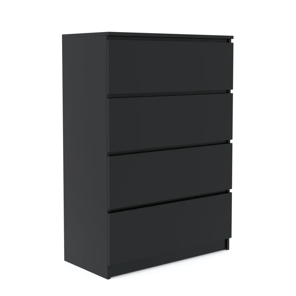 Kommode TALA 4 Schubladen 70 x 100 cm schwarz
