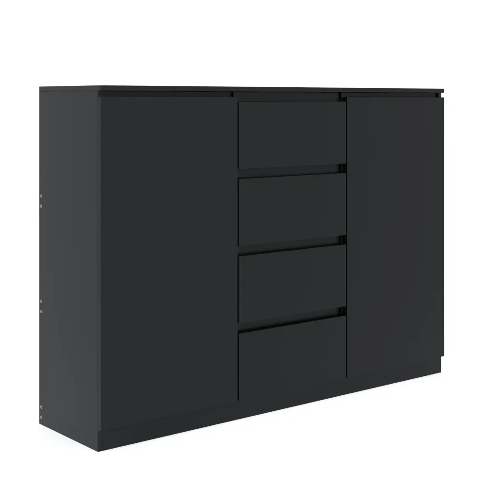 Sideboard TALA 140 x 100 cm schwarz