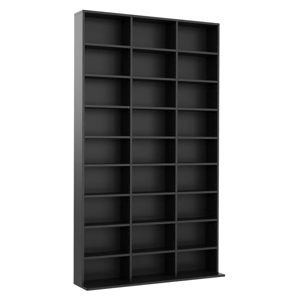 Bücherregal CD-Schrank MAKS 102 x 175 cm schwarz