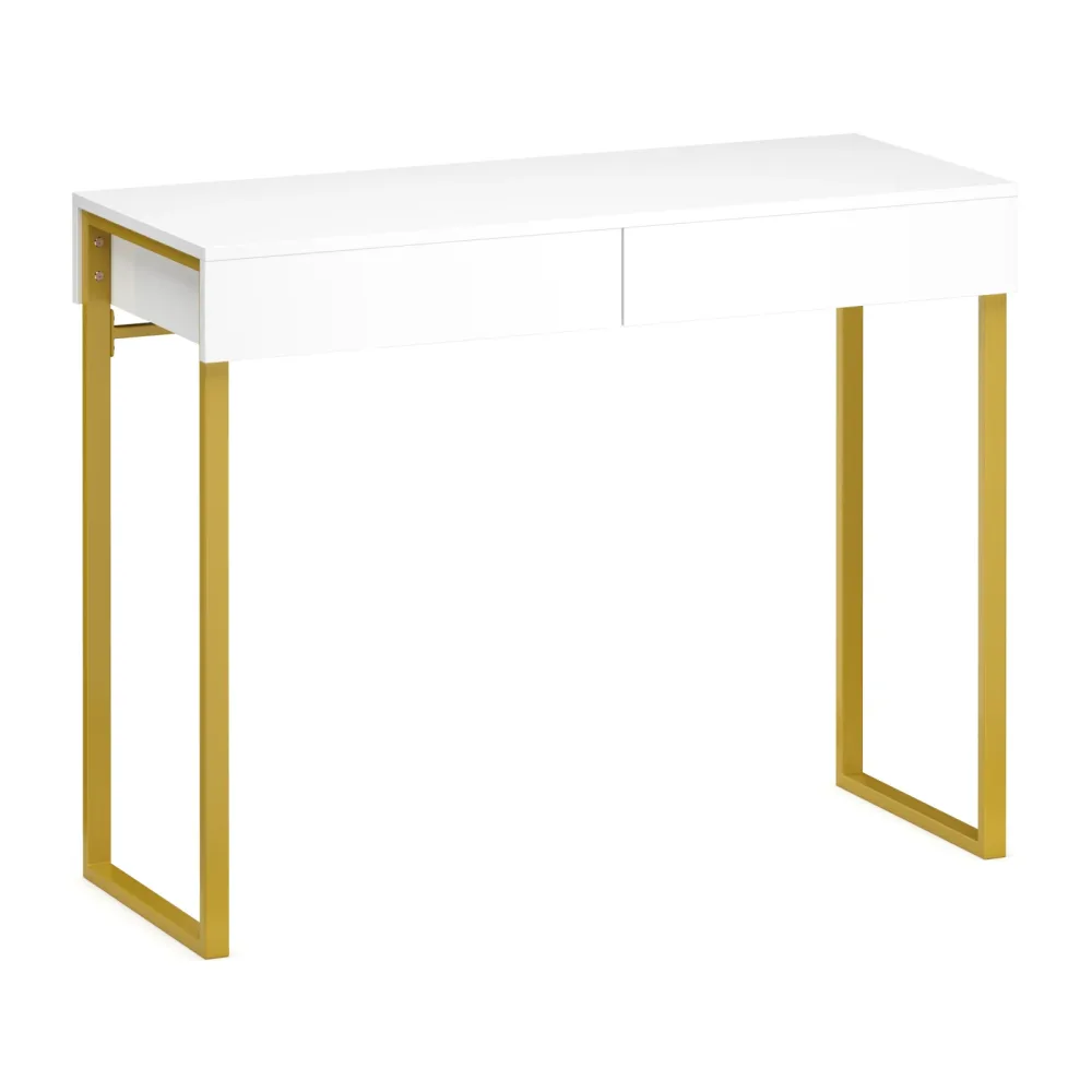 Schminktisch ADELINA weiss/gold