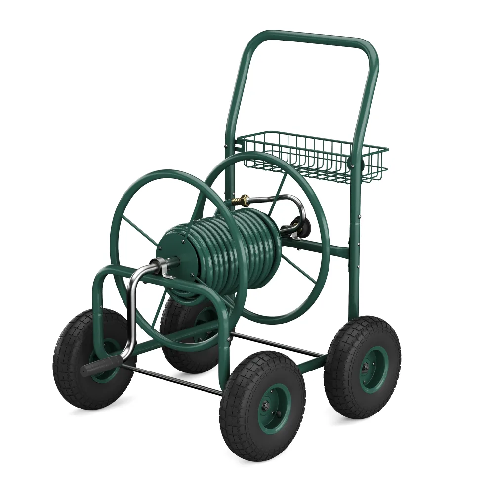Schlauchwagen Stahl grün